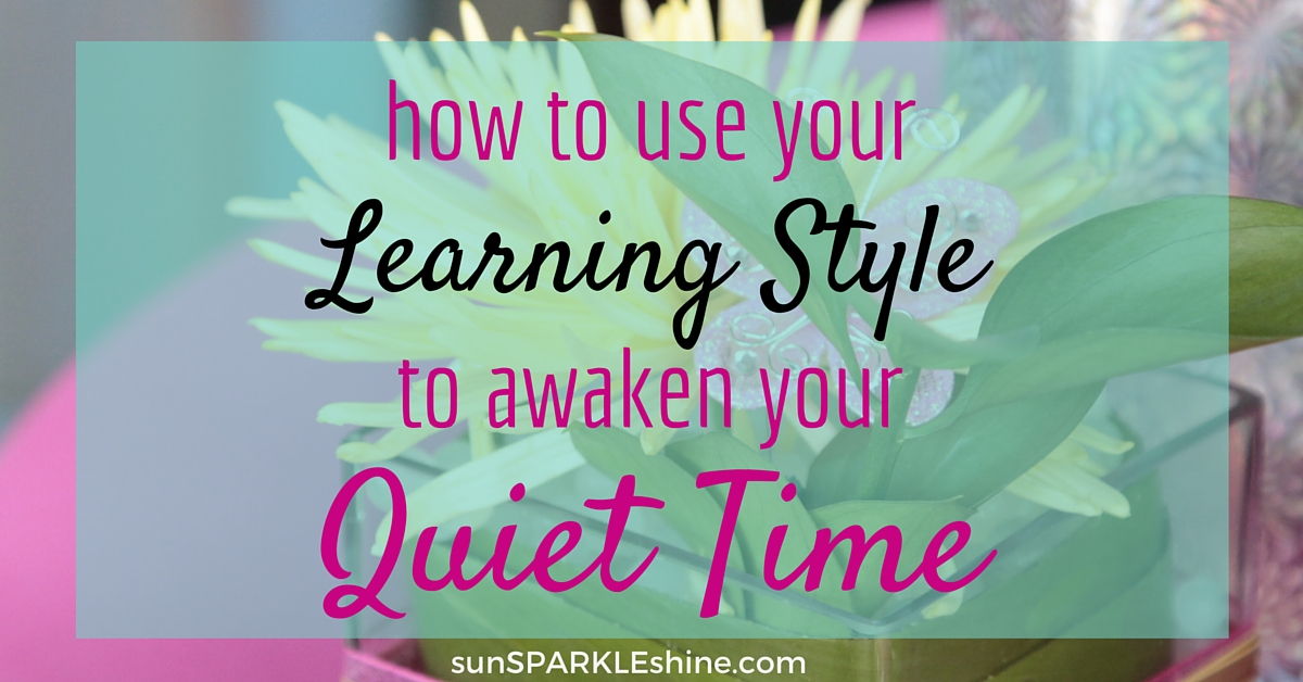 Ever wondered why your quiet time isn't moving you closer to God? Find how your learning style can enhance your time with the Lord using these 7 tips. Includes bible devotionals, bible apps, and scripture resources. 