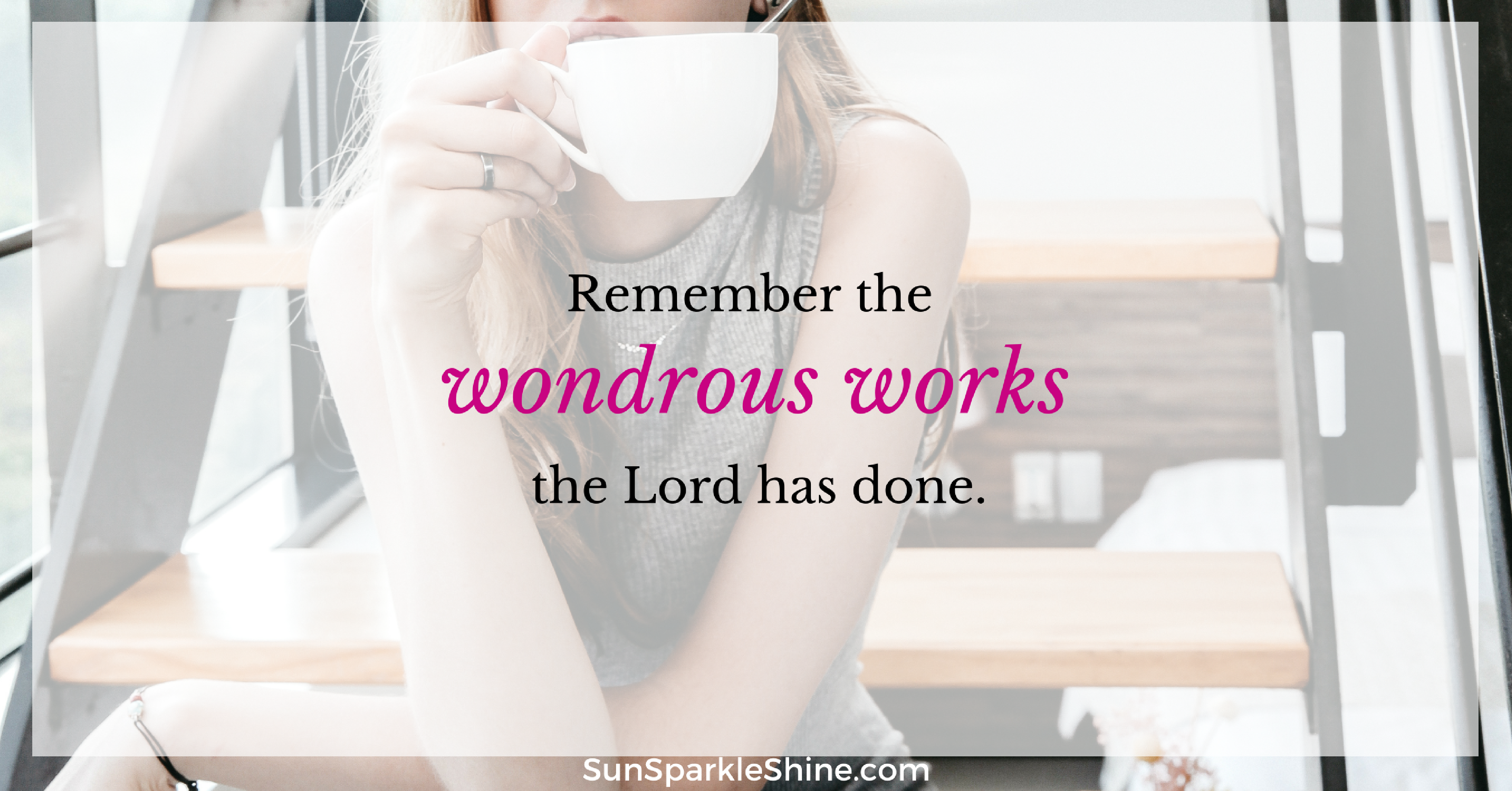 Before jumping into the New Year take some time to look back and reflect on God's wonders. It will give you the confidence to move forward in faith. 