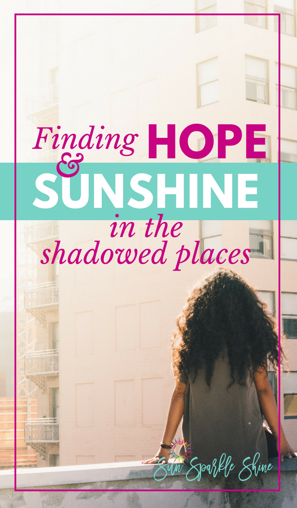 When life feels burdensome where do you turn for hope? The words of a favourite song remind me where my hope comes from. And now I share this hope with you. Maybe you'll even find a bit of sunshine too! This is real hope for the hurting.