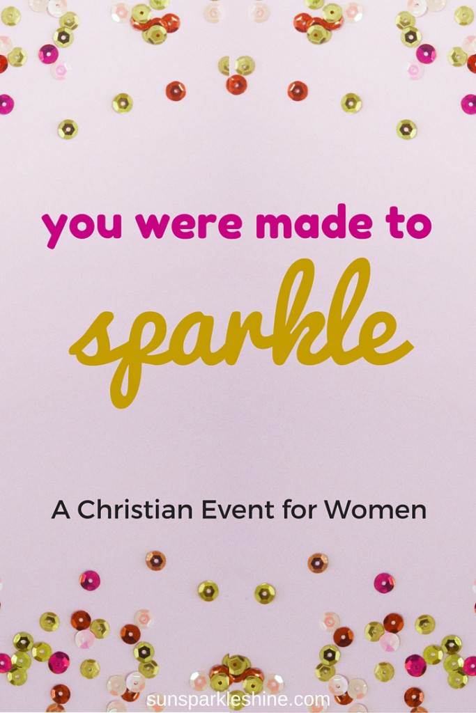 Sparkle - A Christian event for women. Through a mix of personal story, biblical takeaways and entertainment, women are encouraged to connect with God and each other.  And when women are reminded of their true worth in Christ, life begins to feel much more meaningful.