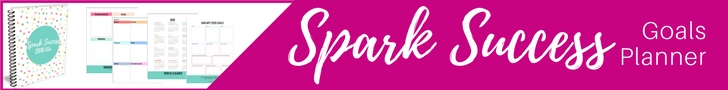 Spark Success Goals Planner - get yours on SunSparkleShine.com