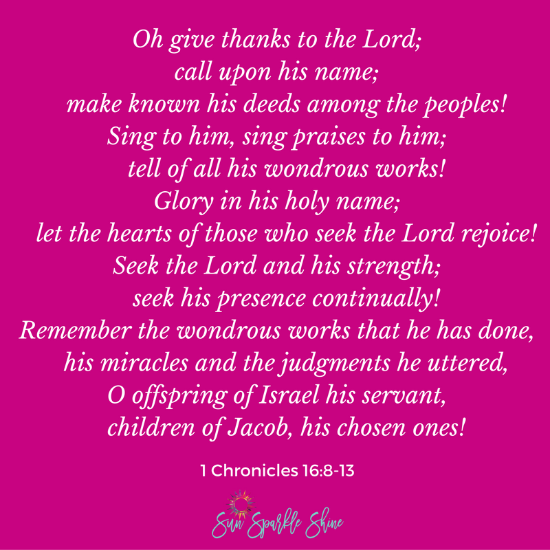 Before jumping into the New Year take some time to look back and reflect on God's wonders. It will give you the confidence to move forward in faith. 