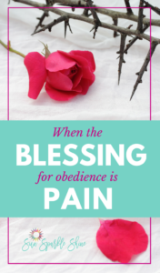 How do you respond when pain is the blessing you receive for obedience? Jesus shows we can trust God and be blessed in spite of the pain. Do you trust Him to weave beauty in your story?
