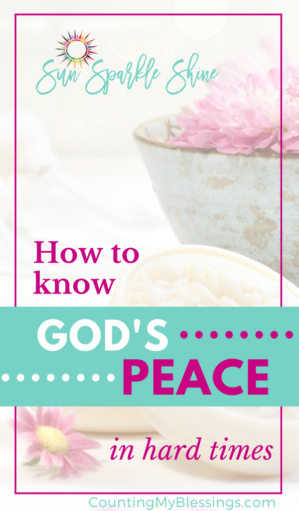 Experience God's peace with these 7 Bible verses from SunSparkleShine.com