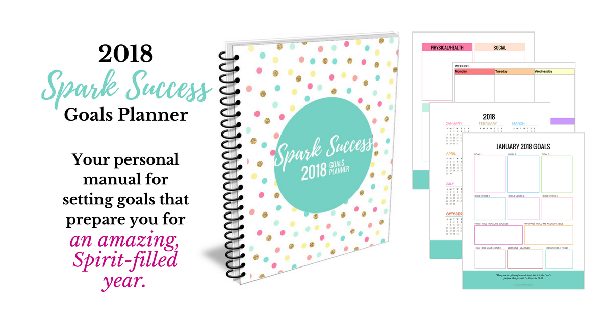 Spark Success Goals Planner | SunSparkleShine.com