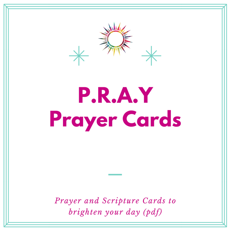 PRAY prayer and Scripture cards | SunSparkleShine.com
