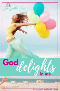 God delights in me and it's amazing what He will use to reassure me of this truth. #godslove #identityinChrist