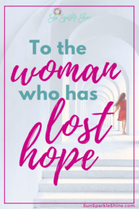 To the woman who has lost hope, God wants to redeem your story. Find out how here.