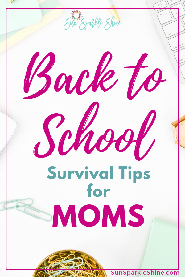 Getting ready for back to school is not just for kids. This resource list will get moms in the right mindset to conquer the first day of school and beyond.