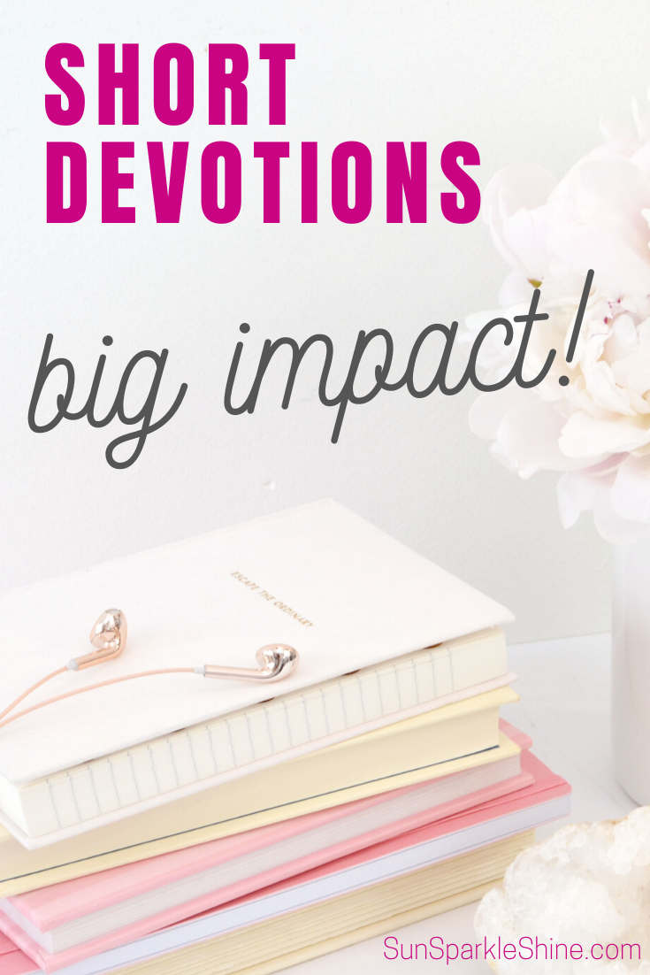 Don't underestimate the impact of short devotions. These power-packed devos are a great way to get into God's Word when you're short on time.