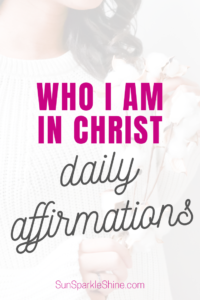 What if we started each day by affirming our identity in Christ, using powerful Who I am in Christ daily affirmations? Can you imagine the impact that would have?
